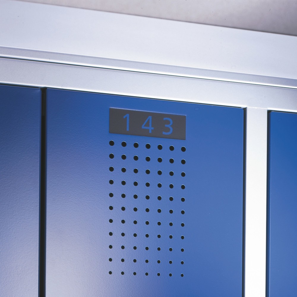 Image of  Masse HxB mm: 30x60Nummerierung für C+P Garderobenschrank, HxB 30 x 60 mm Nummerierung für C+P Garderobenschrank, HxB 30 x 60 mm