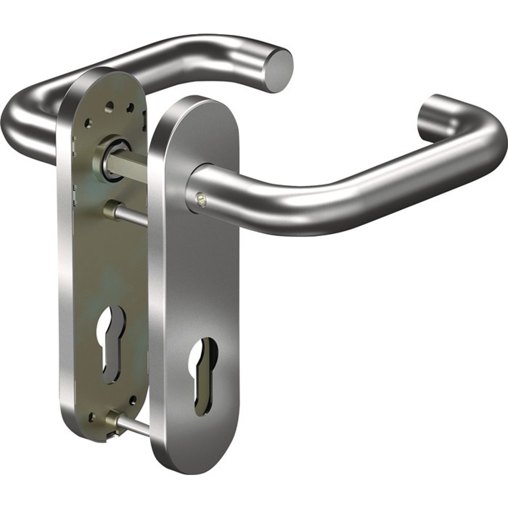 Image of  Entfernung: 72mmOGRO Kurzschildgarnitur CORE 8100 8MM/3020/7051 72MM PZ ER, PZ abgerundet, Edelstahl ER, Wechselgarnitur OGRO Kurzschildgarnitur CORE 8100 8MM/3020/7051 72MM PZ ER, PZ abgerundet, Edelstahl ER, Wechselgarnitur