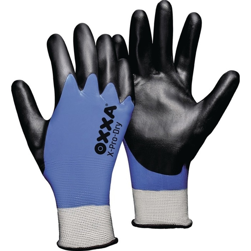 Image of  Norm: EN 388OXXA Handschuhe X-PRO-DRY Gr.10 schwarz/blau OXXA Handschuhe X-PRO-DRY Gr.10 schwarz/blau