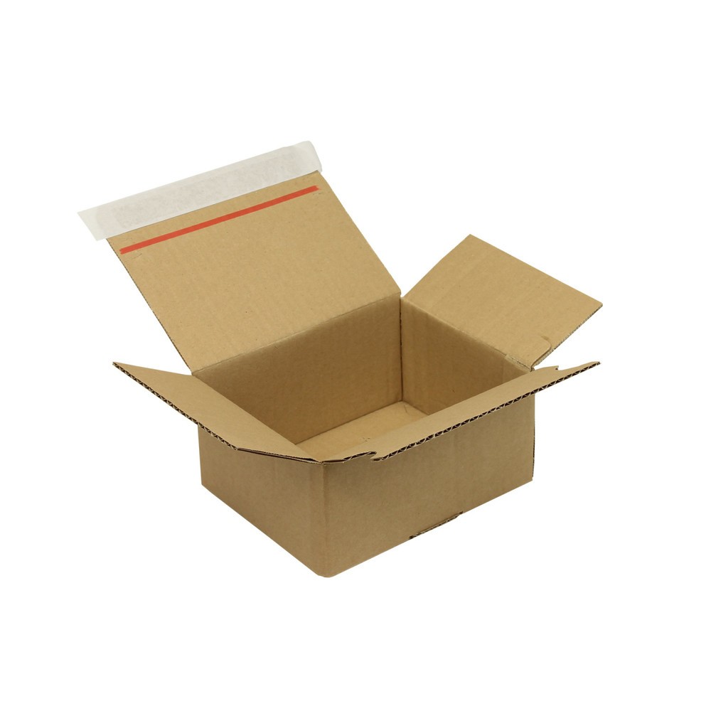 Image of  Schnelles öffnen durch AufreisshilfePackfix, 160 x 130 x 70mm, DIN C6, Qual.1.2B, braun Packfix, 160 x 130 x 70mm, DIN C6, Qual.1.2B, braun