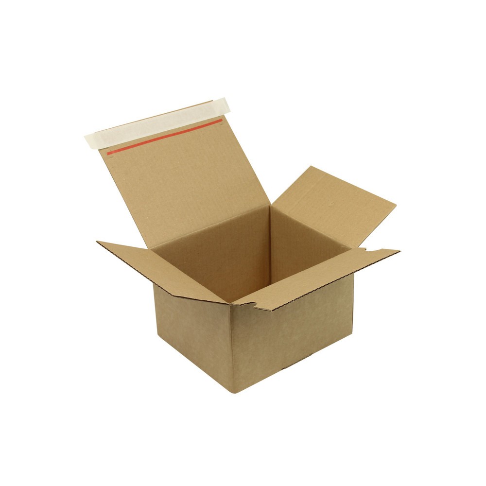 Image of  Schnelles öffnen durch AufreisshilfePackfix, 210 x 180 x 130mm, Qual.1.3B, braun Packfix, 210 x 180 x 130mm, Qual.1.3B, braun