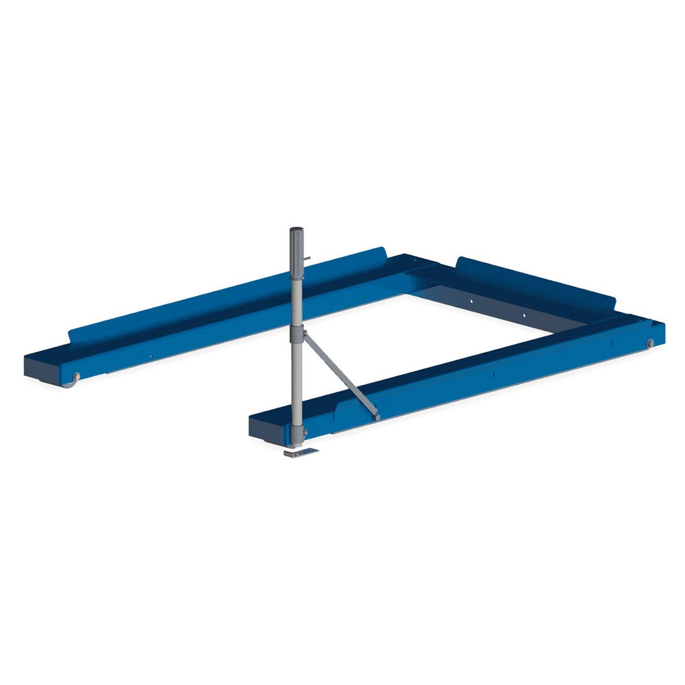 Image of Den Blick ins Palettenregal erleichtern Volle Lagerregale sorgen häufig für fehlenden Einblick ins Innere. Verschaffen Sie sich deshalb mit der Palettenauszugs-Vorrichtung, Bodenmodell zukünftig eine bessere Sicht auf Ihre Paletten. Im Bodenbereich des Pa