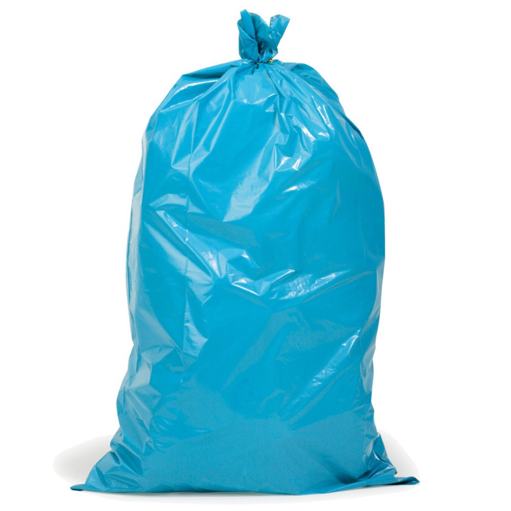 Image of  Im wirtschaftlichen 100er-VorratspackPE-Abfallsäcke für schwere Abfälle, 120 l, 200µ, 100 Stk/VE, blau PE-Abfallsäcke für schwere Abfälle, 120 l, 200µ, 100 Stk/VE, blau
