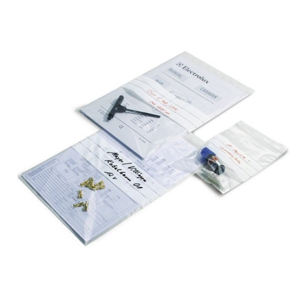 Image of  1 VE = 1000 StkPE-Druckverschlussbeutel, 300x400mm, 50µ, transparent, Beschriftungsfeld, 1 VE = 1000 Stk PE-Druckverschlussbeutel, 300x400mm, 50µ, transparent, Beschriftungsfeld, 1 VE = 1000 Stk