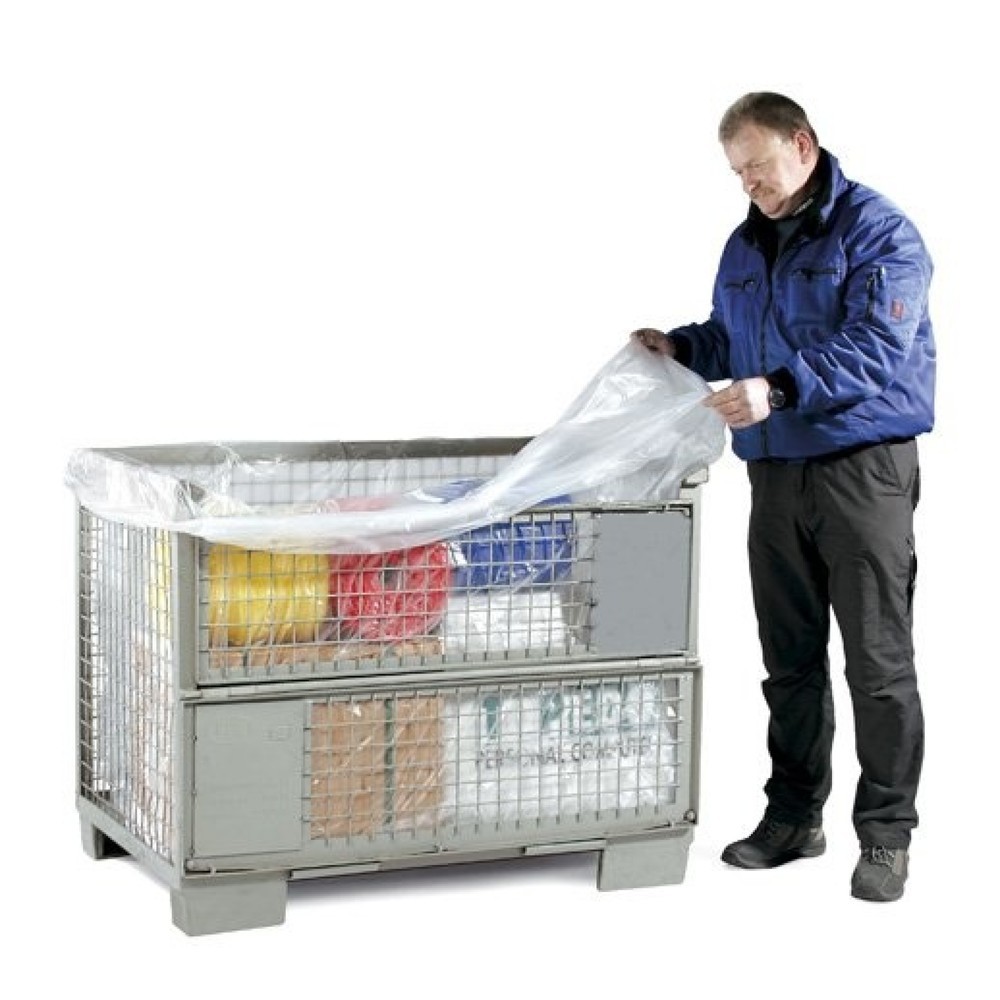 Image of  1 VE = 100 StkPE-Seitenfaltensack, 700 + 550 x 1500 mm, Stärke 60 µ, transparent, 1 VE = 100 Stk PE-Seitenfaltensack, 700 + 550 x 1500 mm, Stärke 60 µ, transparent, 1 VE = 100 Stk