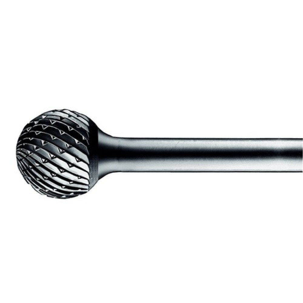 Image of  KugelformFrässtift Form KUD D.10mm Kopf-L.9mm Schaft-D.6mm HM Verz.3 Plus PFERD Frässtift Form KUD D.10mm Kopf-L.9mm Schaft-D.6mm HM Verz.3 Plus PFERD