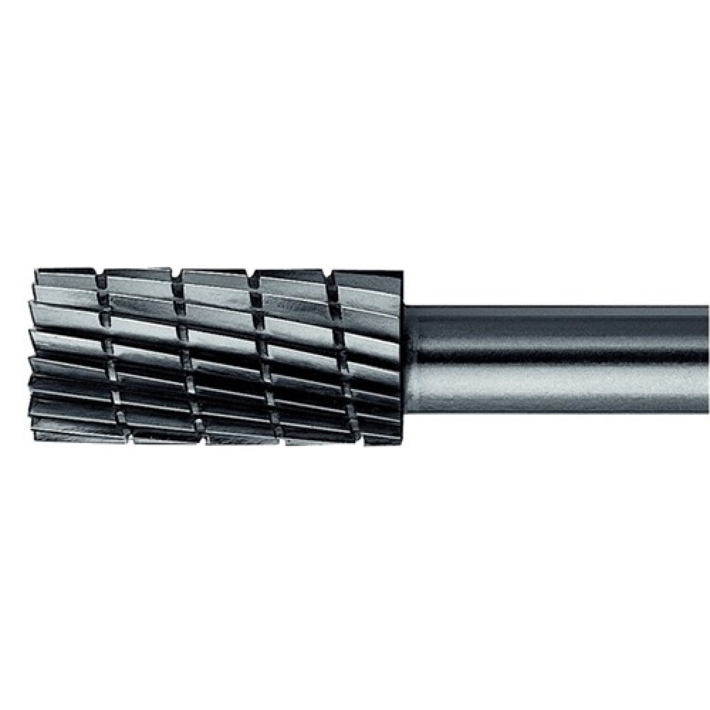 Image of  Zylinderform mit StirnverzahnungFrässtift Form ZYAS D.16mm Kopf-L.25mm Schaft-D.6mm HSS Verz.3 PFERD Frässtift Form ZYAS D.16mm Kopf-L.25mm Schaft-D.6mm HSS Verz.3 PFERD