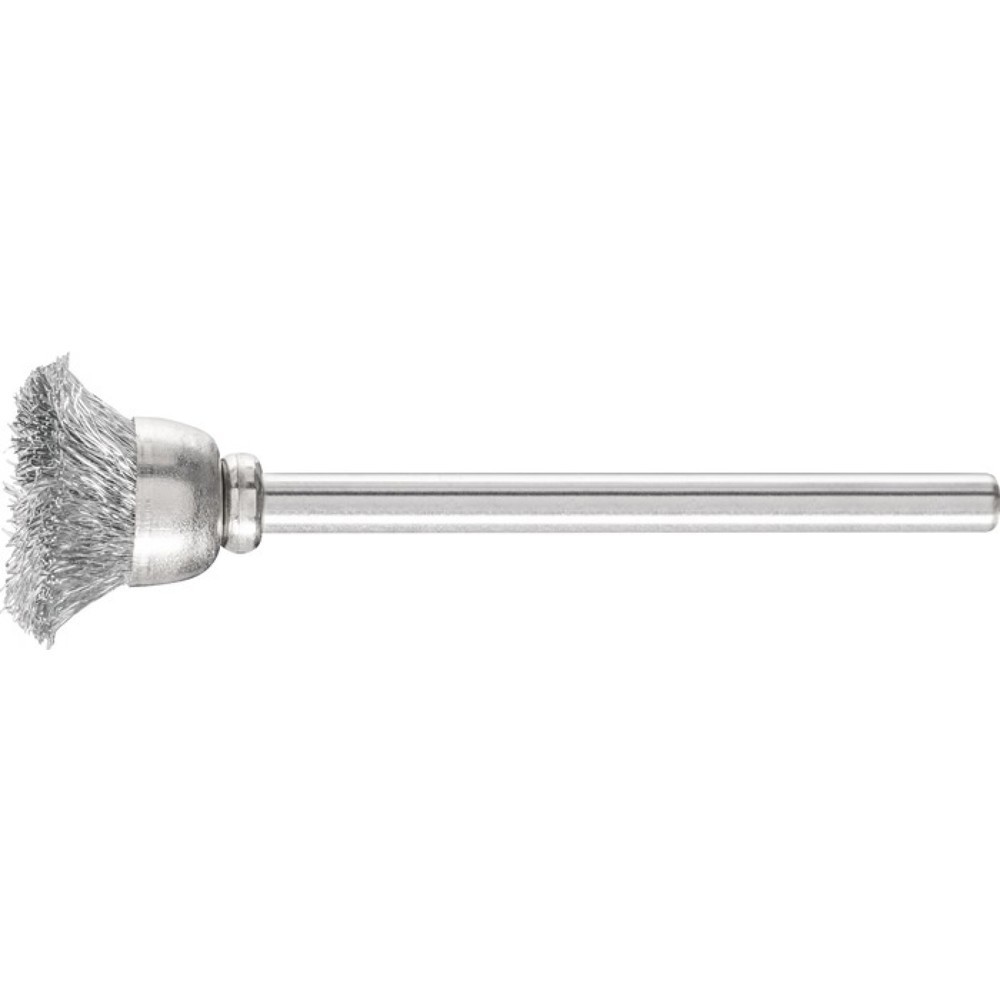 Image of  max. Drehzahl: 18000min-¹PFERD Minitopfbürste TBU 1503/3 ST 0,10, Stahl, D15xB3xL5mm PFERD Minitopfbürste TBU 1503/3 ST 0,10, Stahl, D15xB3xL5mm