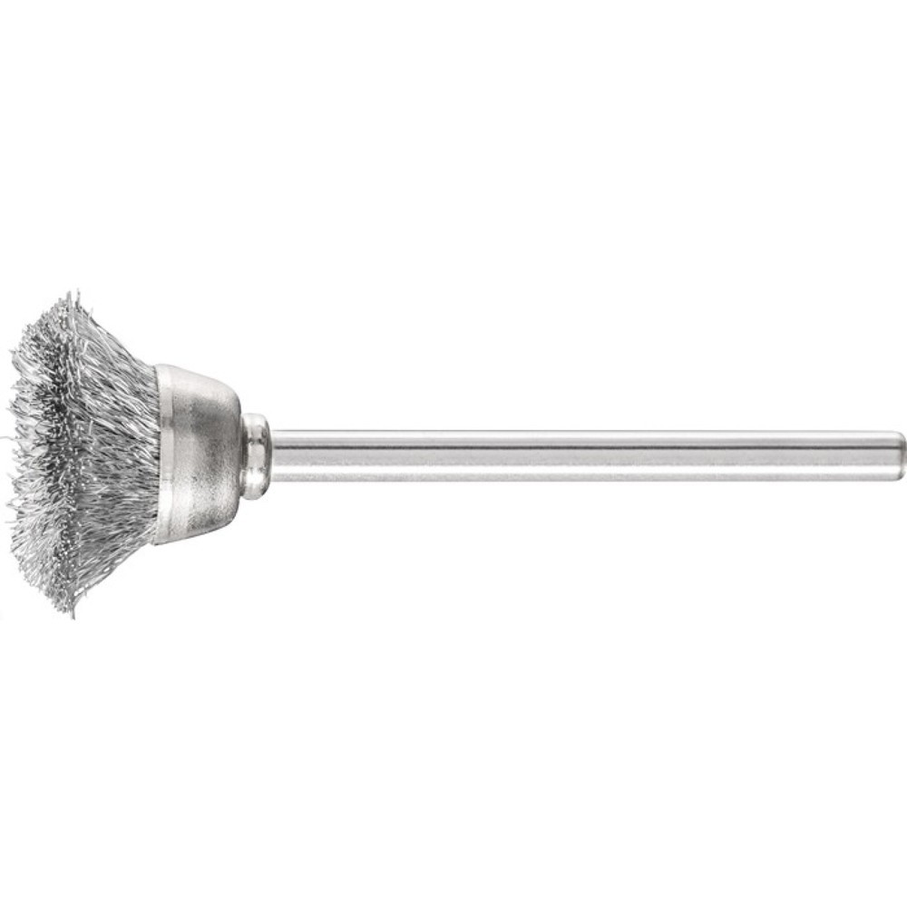 Image of  max. Drehzahl: 18000min-¹PFERD Minitopfbürste TBU 1803/3 ST 0,10, Stahl, D18xB3xL6mm PFERD Minitopfbürste TBU 1803/3 ST 0,10, Stahl, D18xB3xL6mm