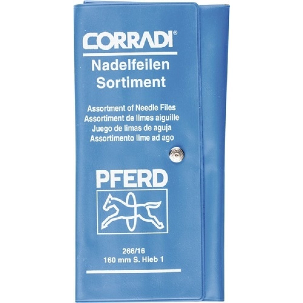 Image of  Verpackung: KunststofftascheNadelfeilensatz CORRADI L.200mm Hieb SH0 DH1 12-teilig PFERD Nadelfeilensatz CORRADI L.200mm Hieb SH0 DH1 12-teilig PFERD