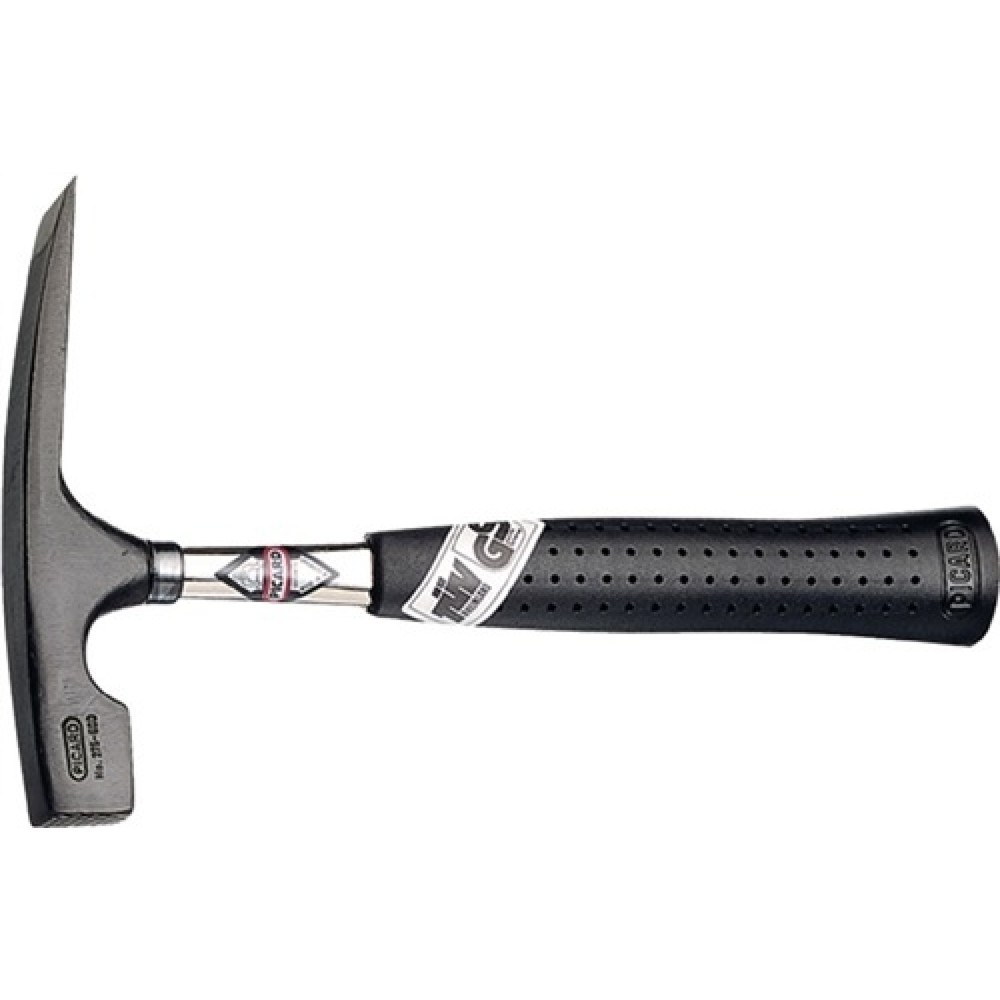Image of  Stiel: StahlrohrMaurerhammer Nr.275 600g geraut Rheinische Form STA PICARD Maurerhammer Nr.275 600g geraut Rheinische Form STA PICARD