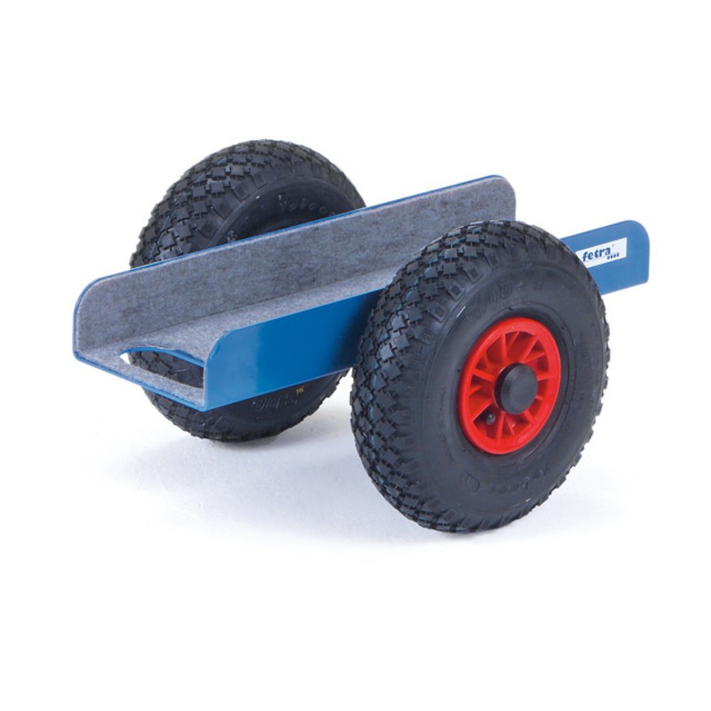 Image of Plattenroller fetra® mit Auflage Die pulverbeschichtete Stahl-Schweisskonstruktion dieses soliden Plattenrollers ermöglicht den kontrollierten Transport von Platten. Die Auflageflächen ermöglichen das einfache Verschieben der zu bewegenden Platte. Die Aus