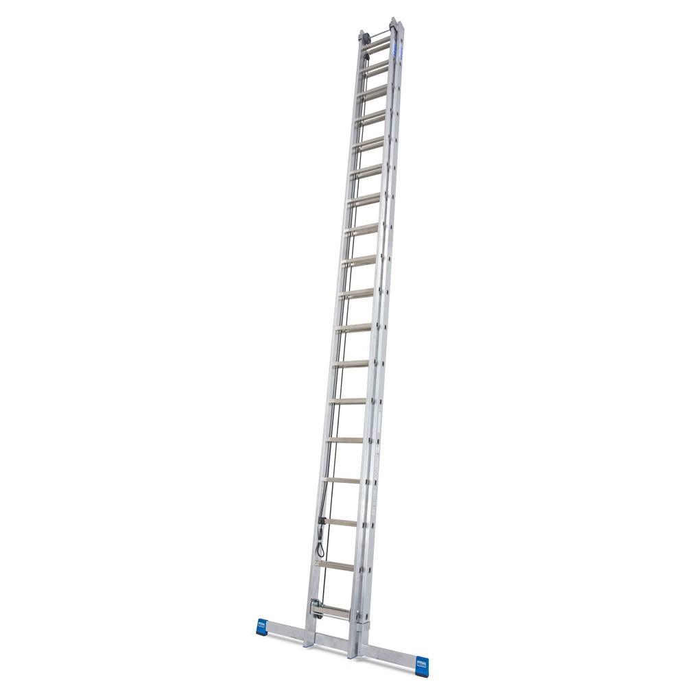 Image of Profi-Seilzug-Anlegeleiter KRAUSE®, 2-teilig – für sicheres Arbeiten in grosser Höhe Bedienbarkeit und Stabilität stehen bei einer Anlegeleiter von KRAUSE® neben dem Aspekt der Sicherheit an erster Stelle. Die zweiteilige Profi-Anlegeleiter von KRAUSE® mi