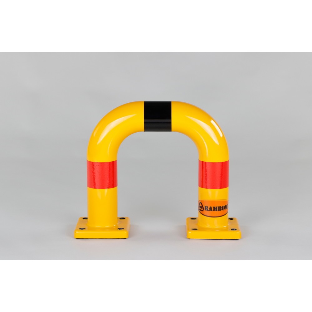 Image of Aufprallschäden im hygienesensiblen Betrieb vermeiden: mit dem Rammschutz-Bügel Rambowl Ob als Schutz für Maschinen, Regalanlagen, Bühnenaufbauten oder Rohre und Leitungen: Der Rammschutz-Bügel Rambowl trägt wesentlich zur betrieblichen Sicherheit und zu 