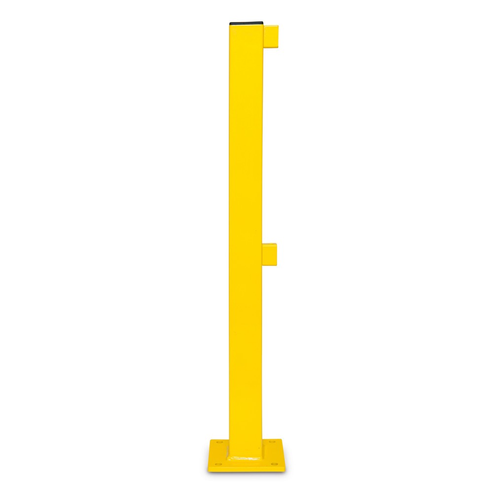 Image of Für Lager und Industrie: Das Rammschutz-Geländer S-Line Ein sichtbarer Rammschutz zum Trennen von Verkehrswegen und Arbeitsbereichen dient als wichtiges Sicherheitselement: ob in Warenlagern, Maschinenhallen, Fertigungsanlagen oder Lieferbereichen. Dieser