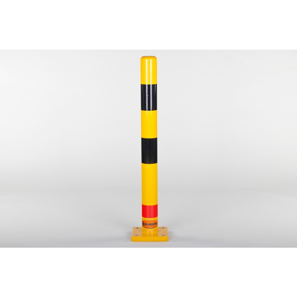 Image of Effektiver Anfahrschutz im hygienesensiblen Betrieb: der Rammschutz-Poller Rambowl Ob als Schutz für Be- und Entladestellen, Ein- und Ausfahrten oder Gebäudeecken: Der Rammschutz-Poller Rambowl mit einer Höhe von 1.000 mm verhindert bei einer Kollision di