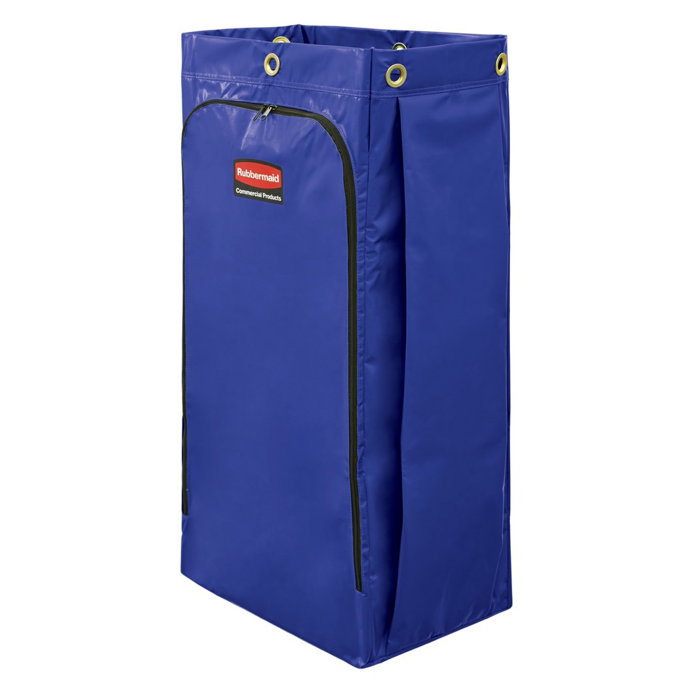 Image of  Seitlich aufgedrucktes Recycling LogoRecycling-Sack mit Universal-Recyclingsymbol, 128 l, blau Recycling-Sack mit Universal-Recyclingsymbol, 128 l, blau