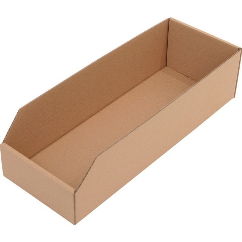 Image of  Inhalt: 5,5lRegalkasten, braun 1-wellige Pappe, L400xB150xH100mm Regalkasten, braun 1-wellige Pappe, L400xB150xH100mm