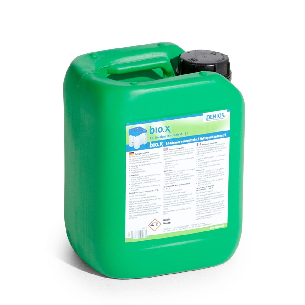 Image of  Rückstandslos abspülbarReinigungsmittel bio.x Konzentrat, 5-Liter-Kanister Reinigungsmittel bio.x Konzentrat, 5-Liter-Kanister