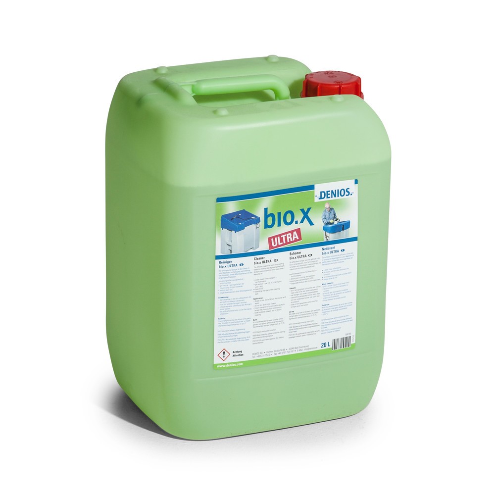 Image of  Sehr gut hautverträglich – dermatologisch bestätigtReinigungsmittel bio.x ULTRA, 20-Liter-Kanister Reinigungsmittel bio.x ULTRA, 20-Liter-Kanister