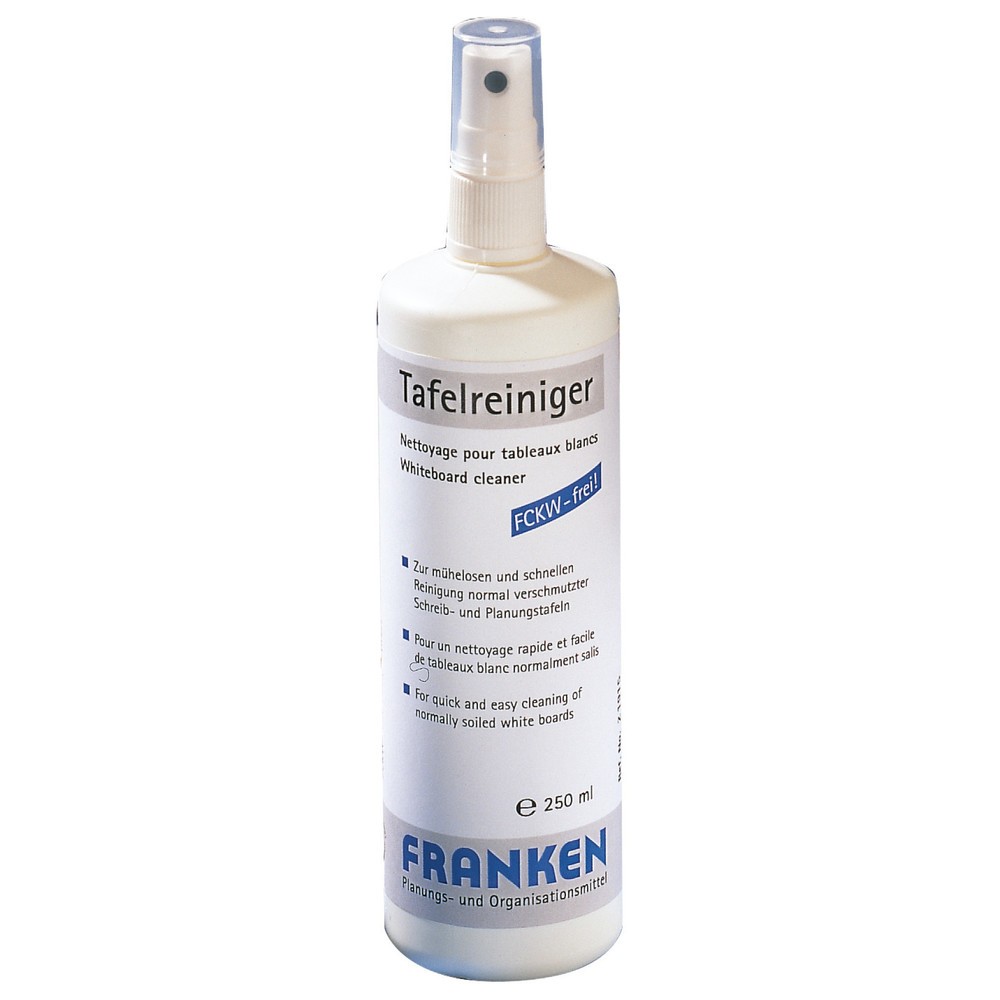 Image of  Schmiert nicht und hinterlässt keine SchlierenReinigungsspray FRANKEN für Schreib- und Magnettafeln, 125 ml Reinigungsspray FRANKEN für Schreib- und Magnettafeln, 125 ml