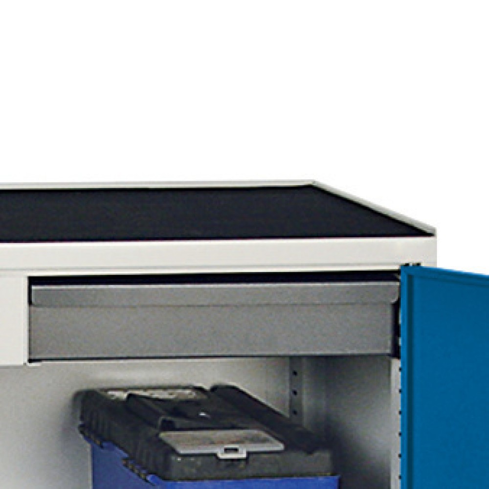 Image of  Mit strukturierter Oberseite für besseren HaltRiffelgummiauflage für Werkstatt-Beistellschrank stumpf®, BxT 1.000 x 500 mm Riffelgummiauflage für Werkstatt-Beistellschrank stumpf®, BxT 1.000 x 500 mm