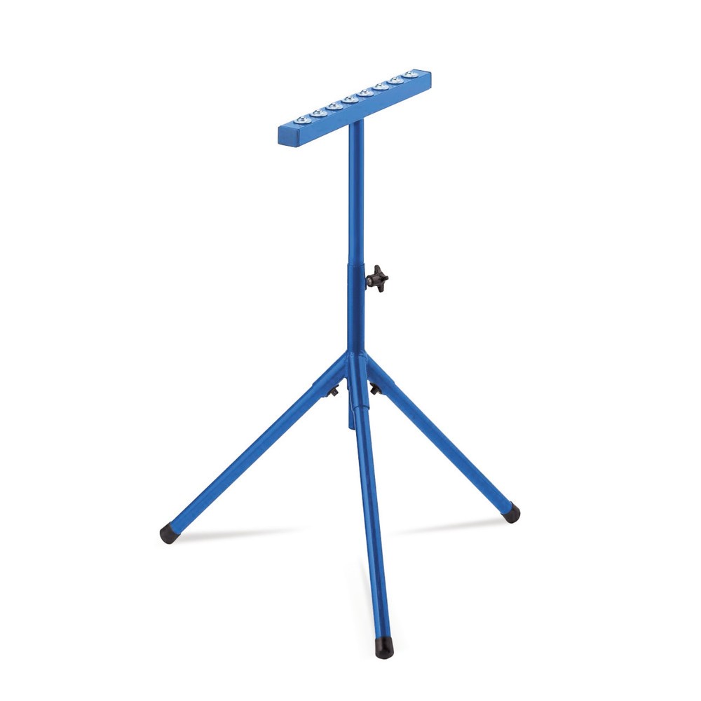 Image of Zusammenklappbarer Rollenbock mit Kugelleiste zur einfachen Materialzuführung Rollenständer für Materialzuführungen mit Kugelleiste bilden die ideale Betriebsausstattung, um langes und schweres Material ergonomisch und kraftsparend zur Arbeitsfläche zu fü