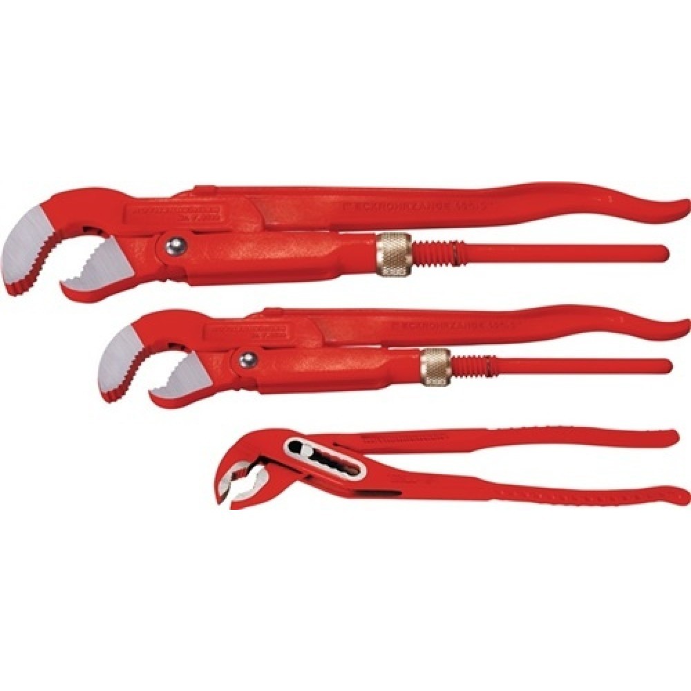 Image of  Inhalt: 3-teiligZangenset 3-teilig 1 - 1.1/2 Zoll und Wapu 10 Zoll Rothenberger Zangenset 3-teilig 1 1.1/2 Zoll und Wapu 10 Zoll Rothenberger