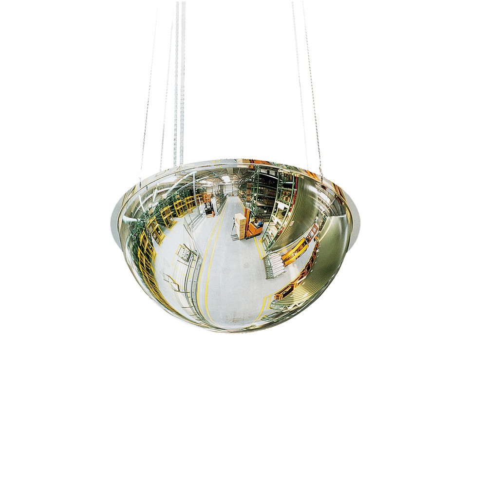 Image of Hochschlagfester Acryl-Spiegel mit Rundumsicht Mit dem Rundumsichtspiegel PANORAMA überblicken Sie Ihren Staplerverkehr nach allen Seiten. Damit sorgen Sie für mehr Sicherheit in Ihren Produktionshallen. Der robust verarbeitete Spiegel aus Acryl ist leich