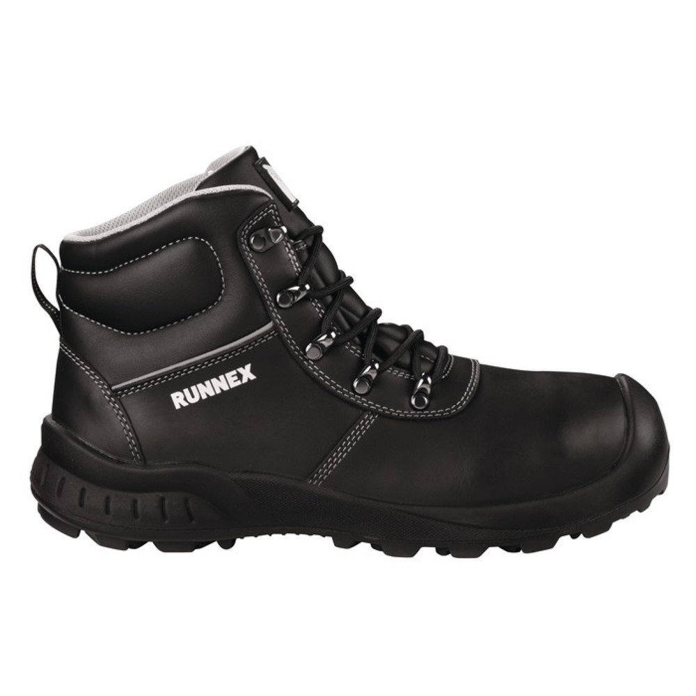 Image of  Norm: EN ISO 20345RUNNEX Sicherheitsstiefel TeamStar 5310, S3 SRC EN ISO 20345, Grösse 44 schwarz/grau, Glattleder RUNNEX Sicherheitsstiefel TeamStar 5310, S3 SRC EN ISO 20345, Grösse 44 schwarz/grau, Glattleder