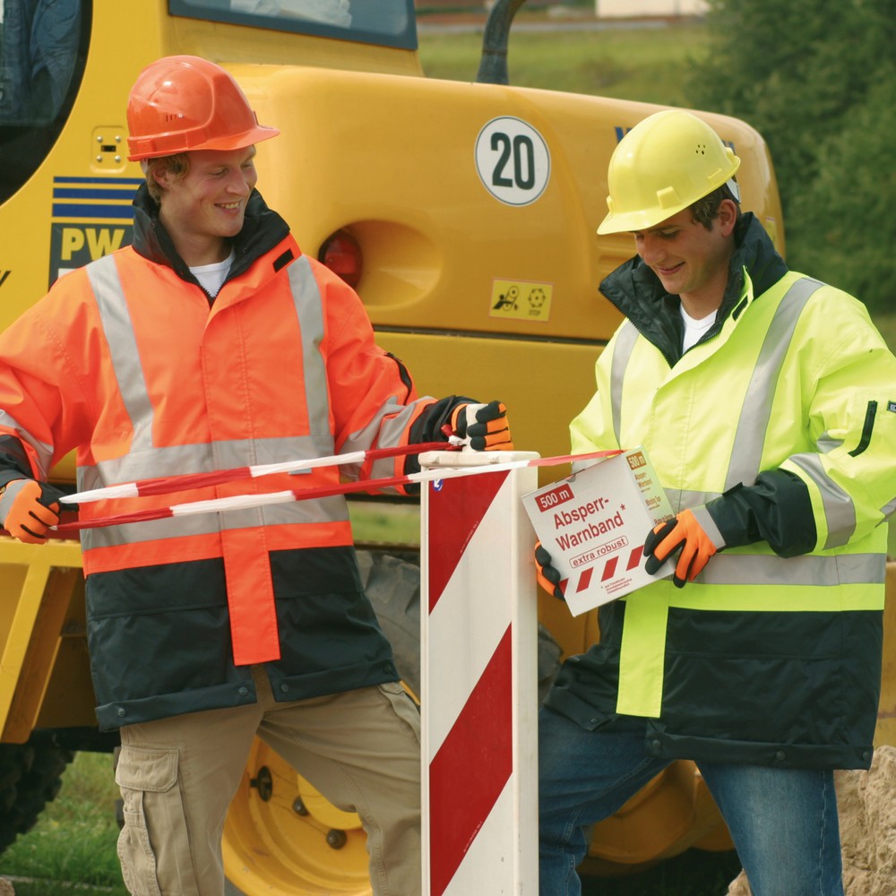 Image of Warnschutz-Parka für bessere Sichtbarkeit Bei unterschiedlichen Arbeitseinsätzen erhöhen Sie mit einem Warnschutz-Parka Ihre Sicherheit. Die leuchtende Farbe und die 3M™-Scotchlite-Reflexstreifen sorgen für eine gute Sichtbarkeit auch bei schlechten Licht