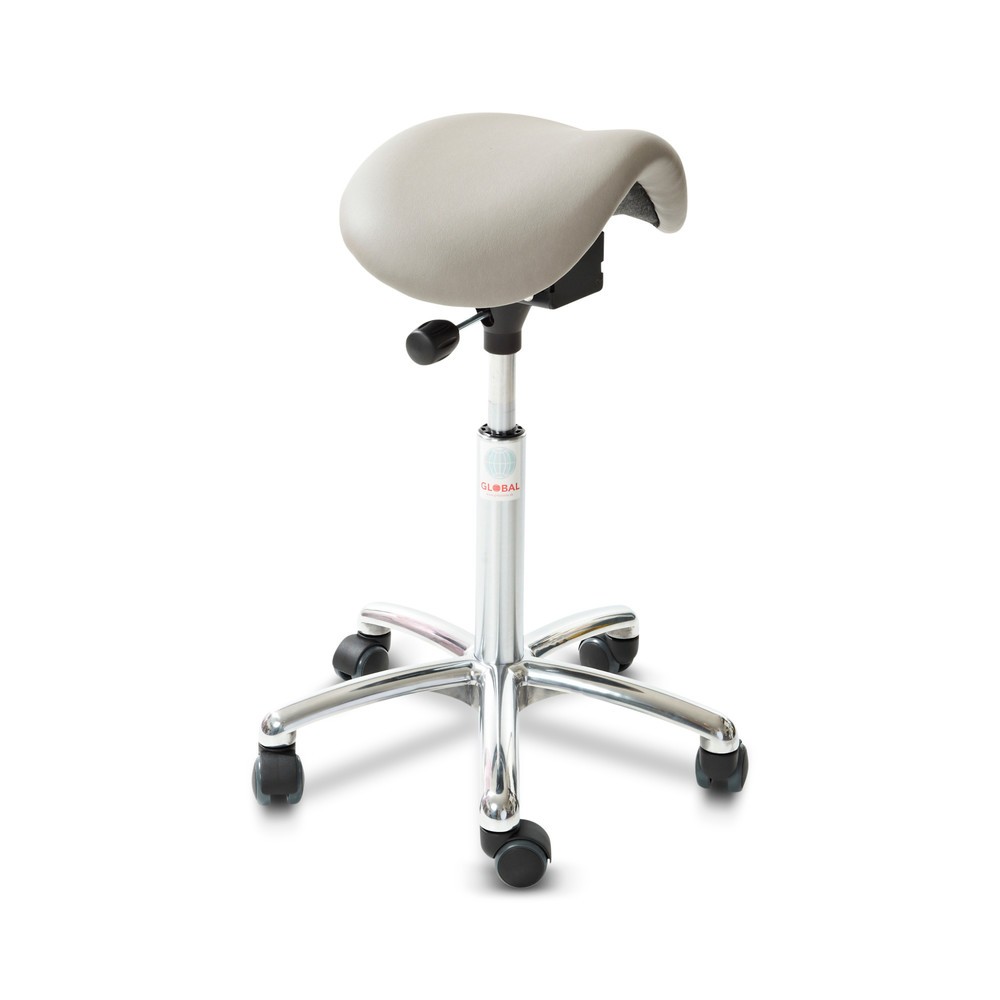 Image of Rückenschonend mit System arbeiten Der Sattelhocker Mini bietet sich als rückenschonender Stuhl für die Arbeit am Schreibtisch und andere sitzende Tätigkeiten an. Auch als Arzt- und Praxisstuhl kommt der Hocker mit integriertem EASYSeat-Mechanismus zum Ei