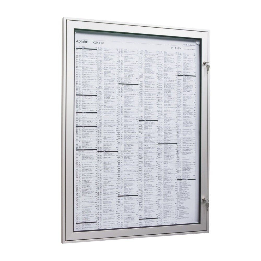 Image of Der Schaukasten mit Acrylglas – für Innen- und Aussenbereiche Informationen und Neuigkeiten lassen sich in dieser Vitrine sowohl in Innen- wie auch in Aussenbereichen präsentieren. Dazu hängen Sie einfach entsprechende A4-Blätter gut sichtbar in die Glasv
