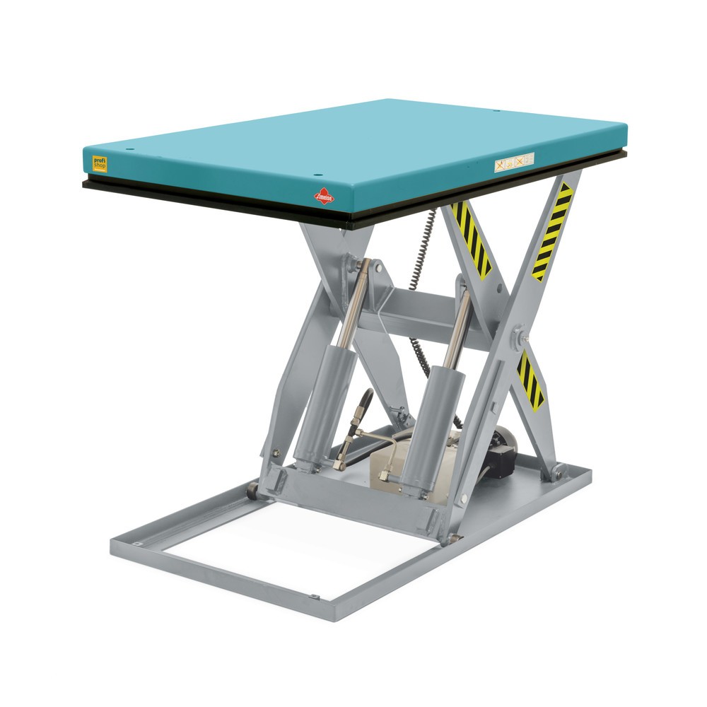 Image of Scheren-Hubtisch Ameise® mit elektrisch bedienbarer Hubfunktion für besonders ergonomisches Arbeiten Der Scheren-Hubtisch Ameise® besticht durch seine robuste und bewährte Qualität und ist bestens für den täglichen Einsatz geeignet. Der stationäre Hubtisc