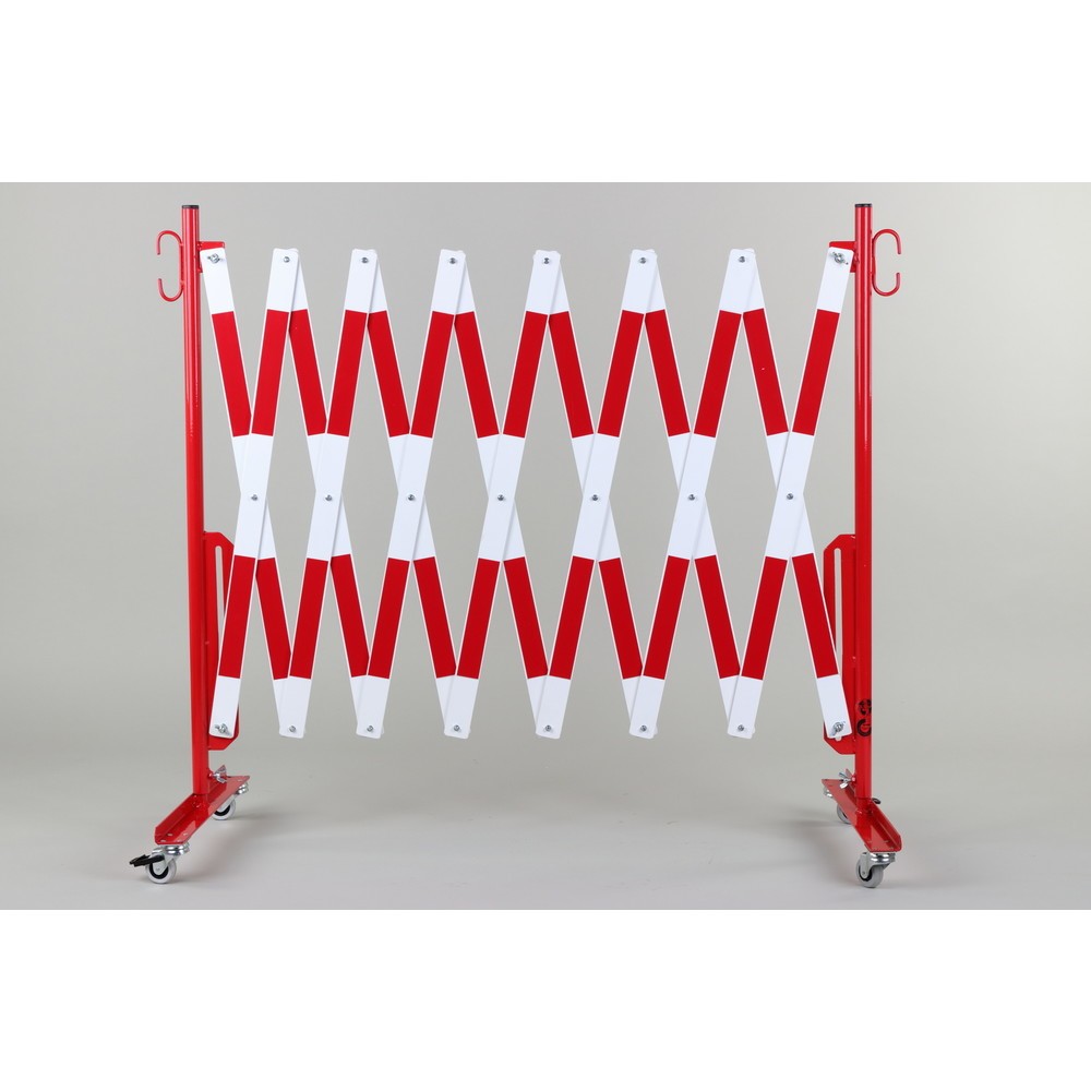 Image of Ausziehbare Absperrung aus verzinktem Stahl Gefahrenbereiche, Zufahrten und Baustellen im Innen- sowie Aussenbereich sichern Sie mit diesem Scherengitter innerhalb von wenigen Sekunden. Die TÜV-zertifizierte Scherensperre ist ausziehbar, sodass Sie flexib