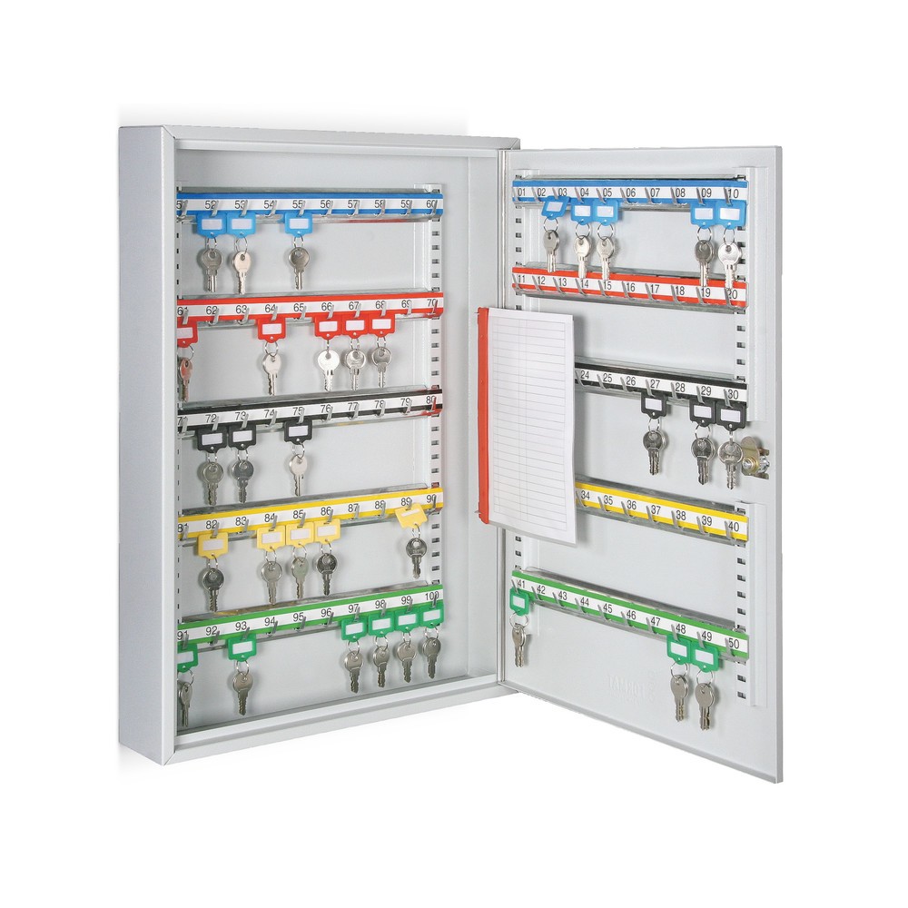 Image of Verschliessbarer Schlüsselkasten FORMAT mit 1 Tür Dieser Schlüsselkasten ist abschliessbar und bietet je nach Ausführung Platz für 21–300 Schlüssel. Dank des Drehriegelschlosses verwahren Sie Ihre Schlüssel darin sicher geschützt vor unbefugtem Zugriff. S