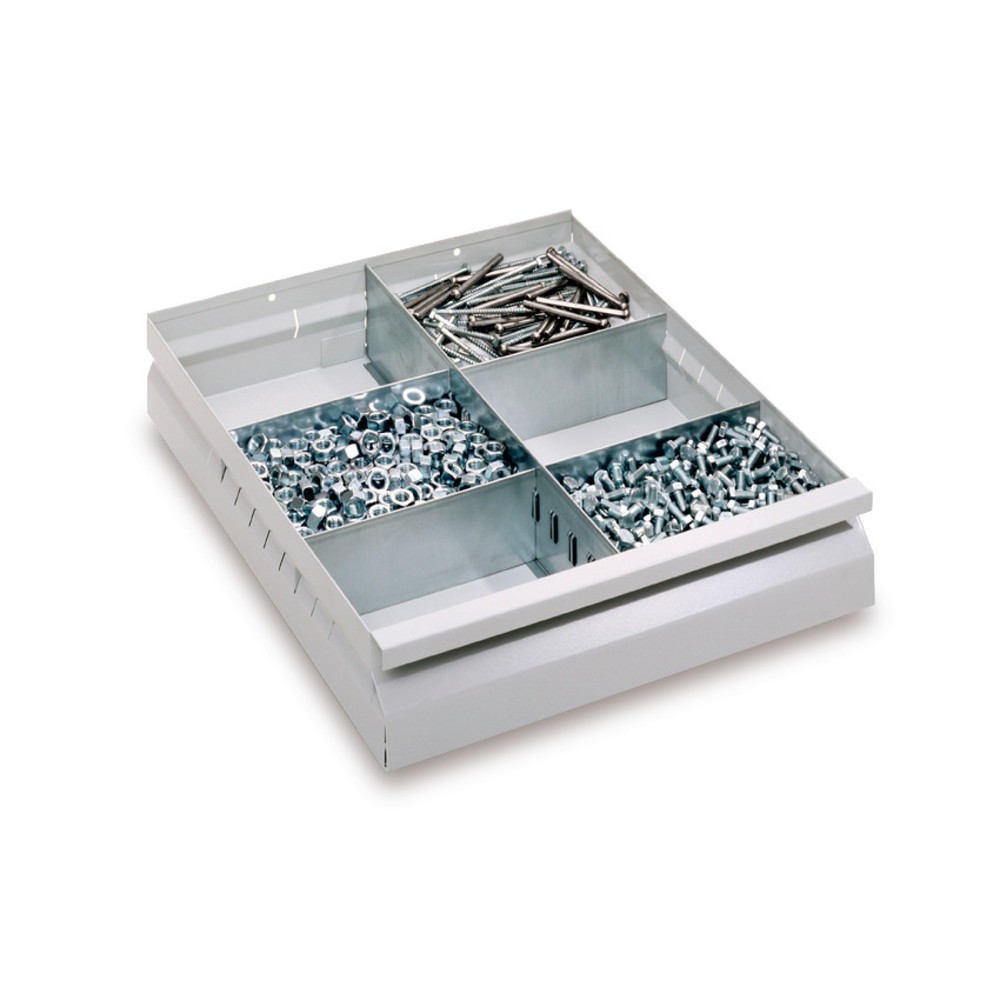 Image of Ein übersichtliches Ordnungssystem für Schubladen Sorgen Sie mit dieser Einteilung für Schubladen für reibungslose Arbeitsabläufe. Durch die übersichtliche Verwahrung von Kleinteilen aller Art ermöglichen Sie so ein zügiges Arbeiten ohne Unterbrechungen. 