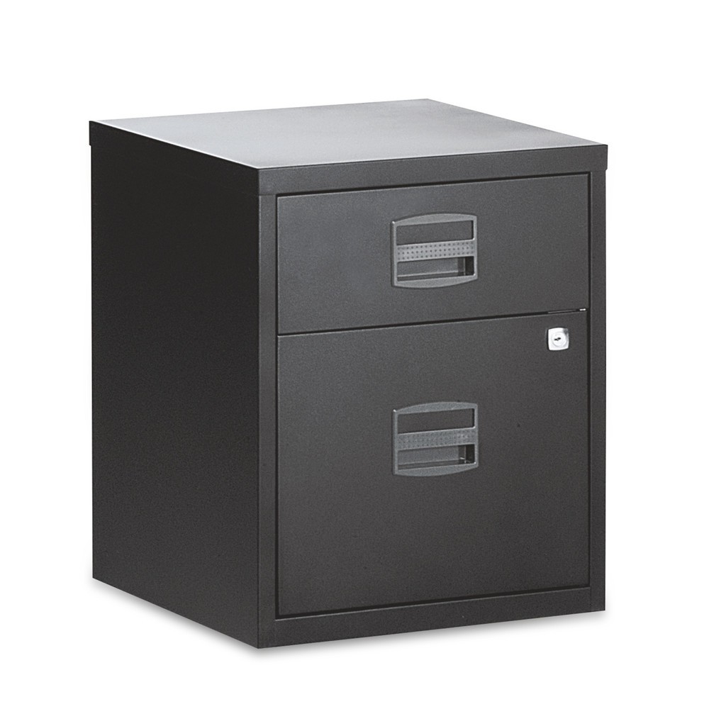 Image of Für mehr Stauraum im Büro Der Schubladenschrank BISLEY mit Materialschub und Hängeregistratur verschafft Ihnen mehr Stauraum in Ihrem Büro. Sie können ihn unter dem Schreibtisch oder freistehend aufstellen. Aufgrund seines kompakten Designs eignet sich de