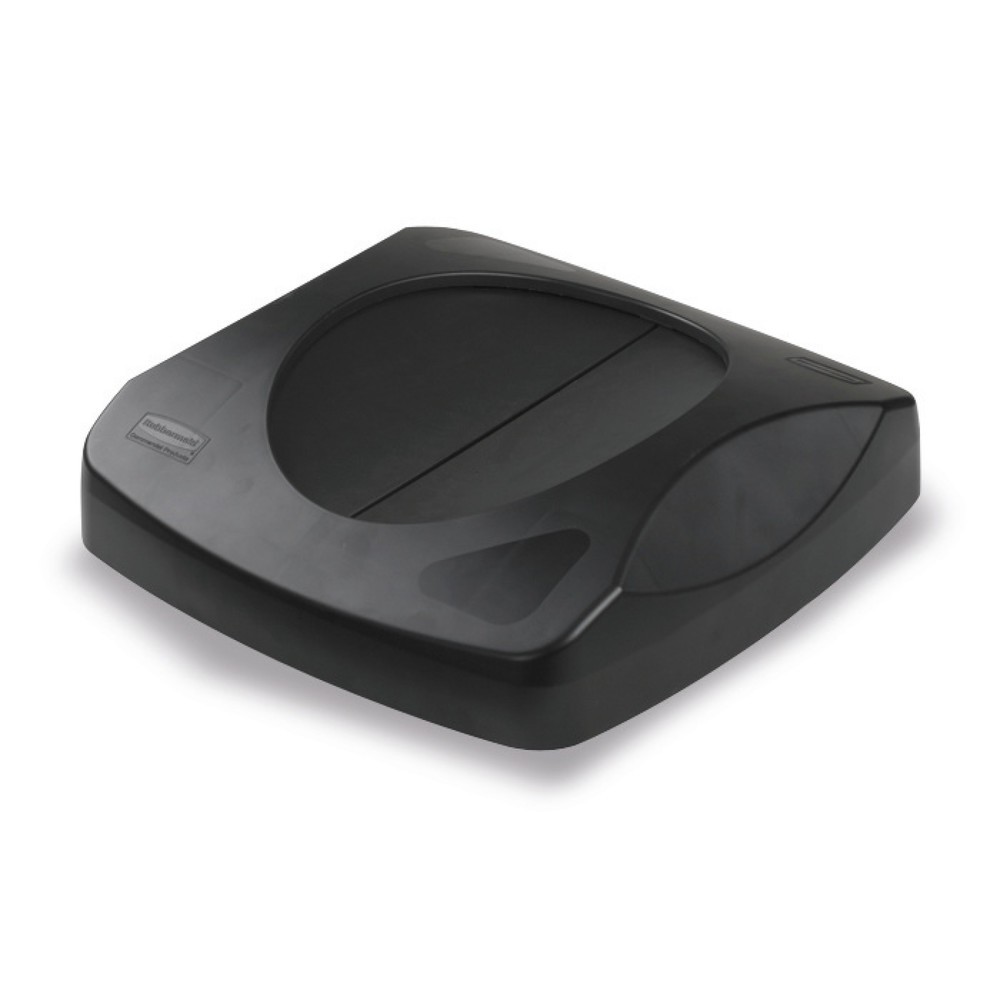 Image of  Öffnung für Restmüll, Papier und FlaschenSchwingdeckel für Wertstoffsammler Rubbermaid®, 87 Liter, schwarz Schwingdeckel für Wertstoffsammler Rubbermaid®, 87 Liter, schwarz