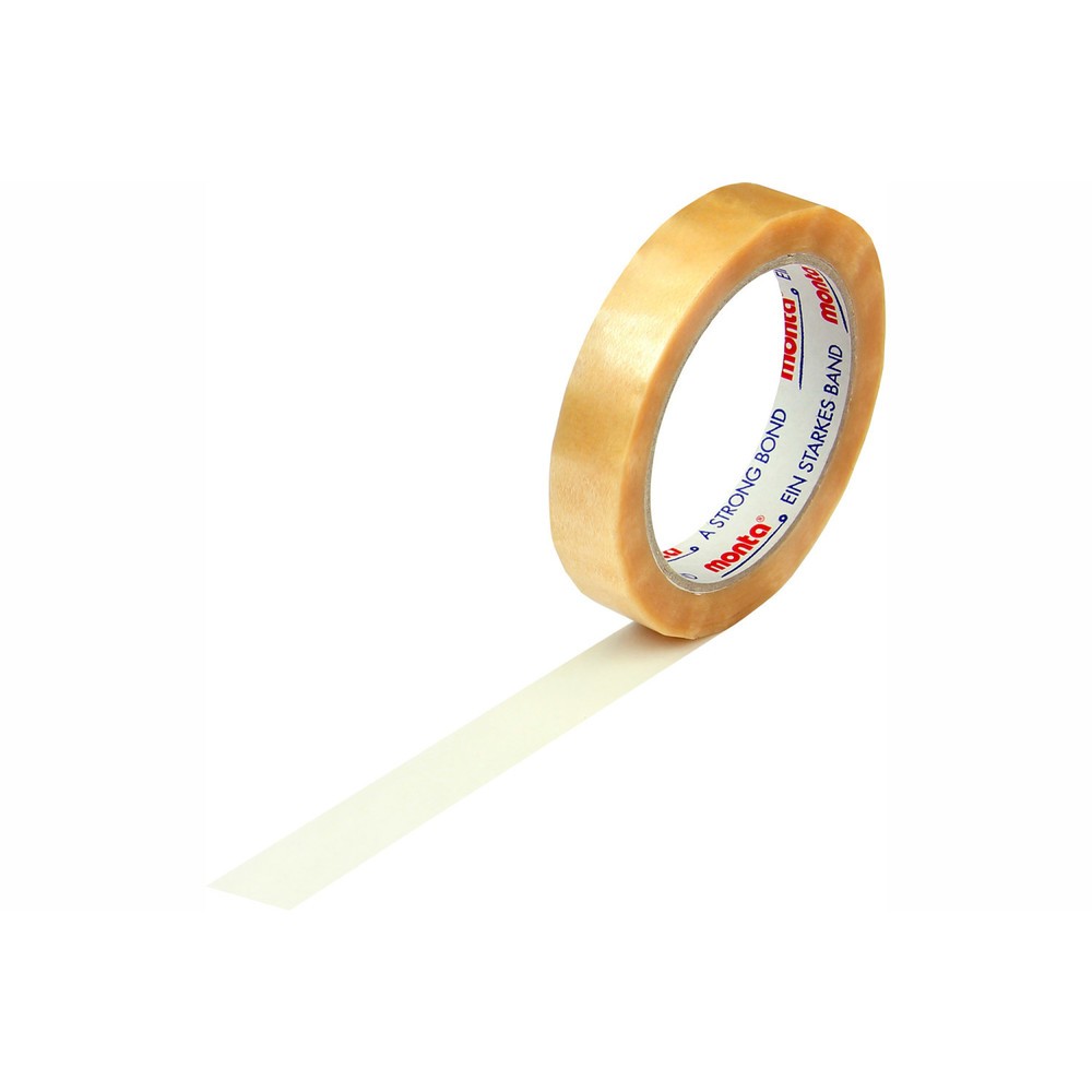 Image of  NaturkautschukkleberSelbstklebefilm, 19 mm breit x 66 lfm, transparent, 54µ Selbstklebefilm, 19 mm breit x 66 lfm, transparent, 54µ