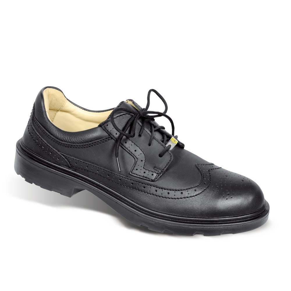 Image of Orthopädischer Fussschutz: Officer Sicherheitsschuhe von ELTEN Der Officer S2 ESD Sicherheits-Halbschuh ist Teil der ELTEN BUSINESS Serie. Er ist nach der Berufsgenossenschaftlichen Regel (BGR) 191 zur Benutzung von Fuss- und Knieschutz zertifiziert. Dami