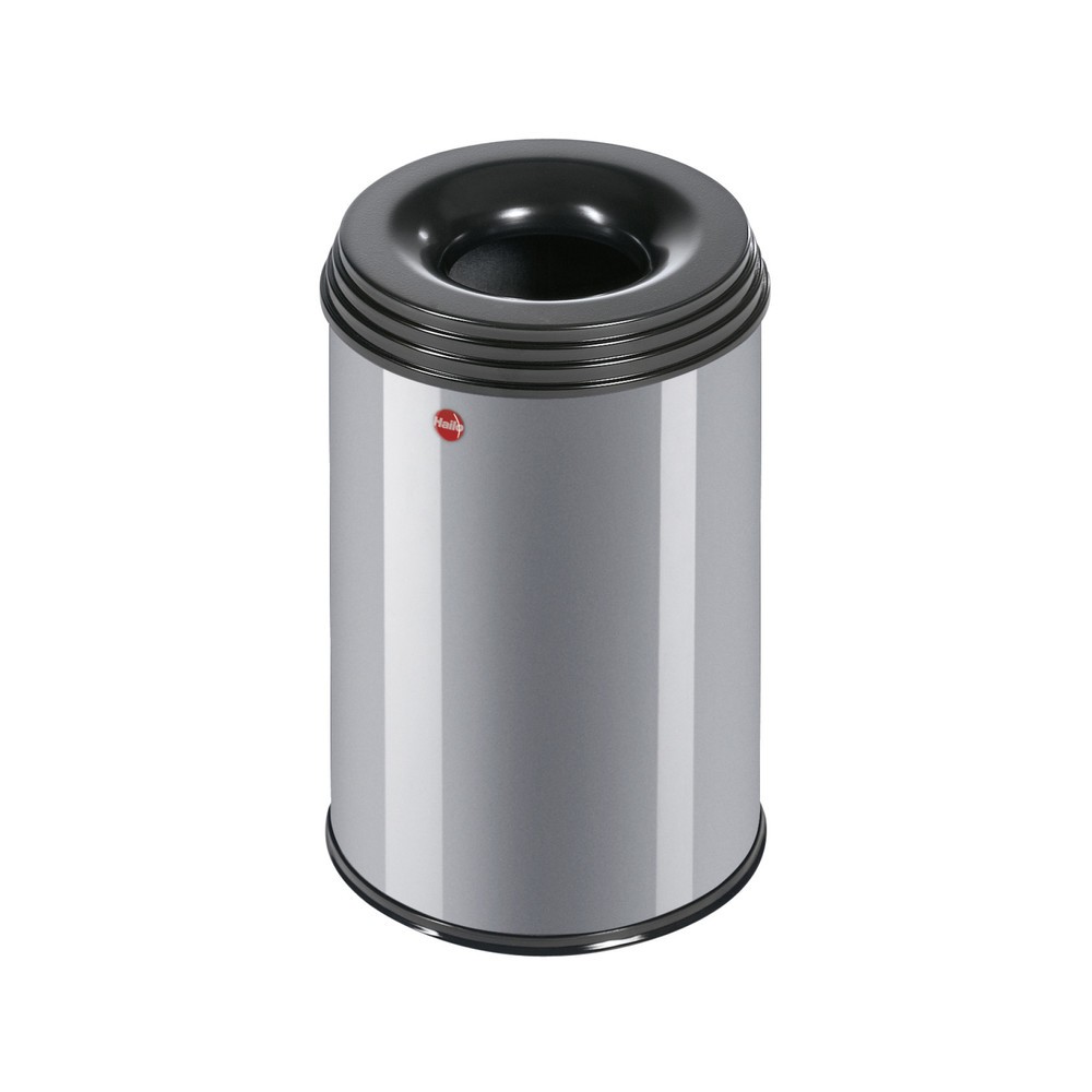 Image of Abfallbehälter mit flammenlöschendem Deckel Abfallbehälter in Aufenthaltsräumen und auf Verkehrsflächen in Bürogebäuden müssen höchsten Sicherheitsanforderungen gerecht werden. Der selbstlöschende Sicherheits-Papierkorb Hailo ProfiLine Safe verhindert, da