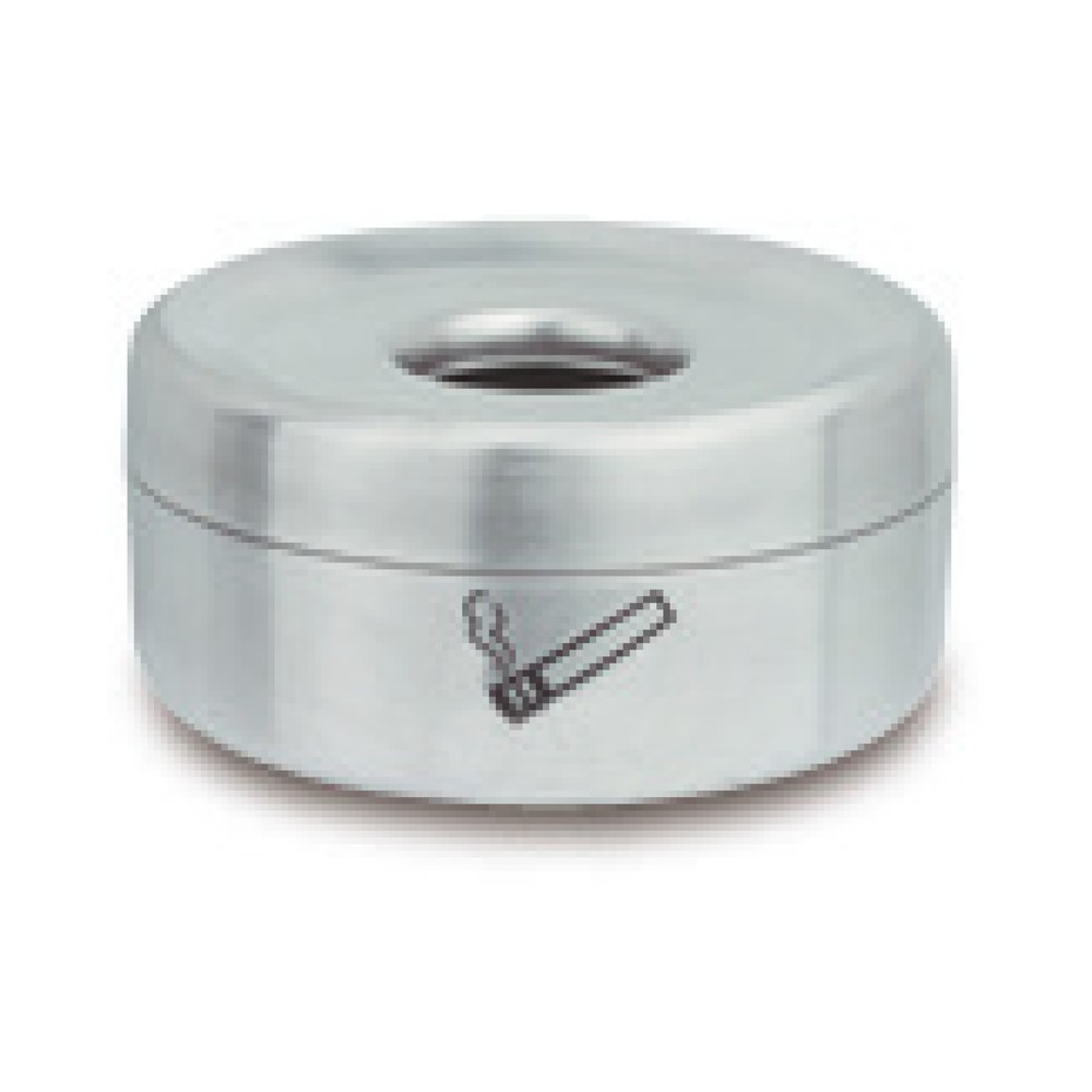 Image of Praktischer Sicherheits-Tischascher mit extrabreitem Seitenrand Diese Tisch-Aschenbecher aus pulverbeschichtetem Stahlblech eignen sich zur Nutzung in geschlossenen Räumen. Die Version aus rostfreiem Edelstahl ist zudem witterungsbeständig und lässt sich 