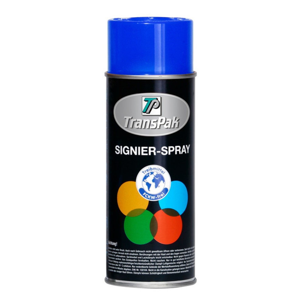 Image of  Biozid-Produkte vorsichtig verwenden. Vor Gebrauch stets Etikett und Produktinformationen lesen.Signierspray blau Signierspray blau