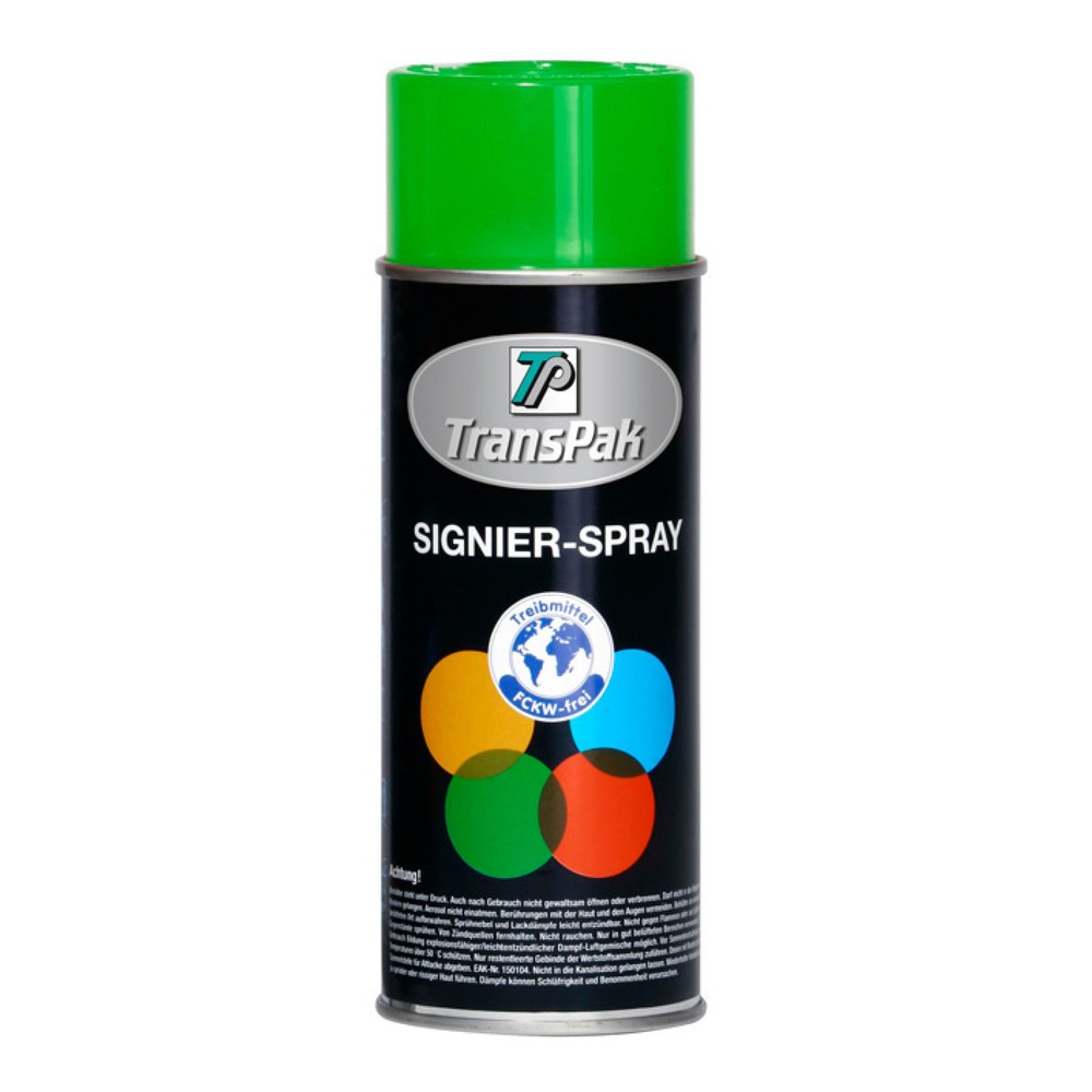 Image of  Biozid-Produkte vorsichtig verwenden. Vor Gebrauch stets Etikett und Produktinformationen lesen.Signierspray grün Signierspray grün