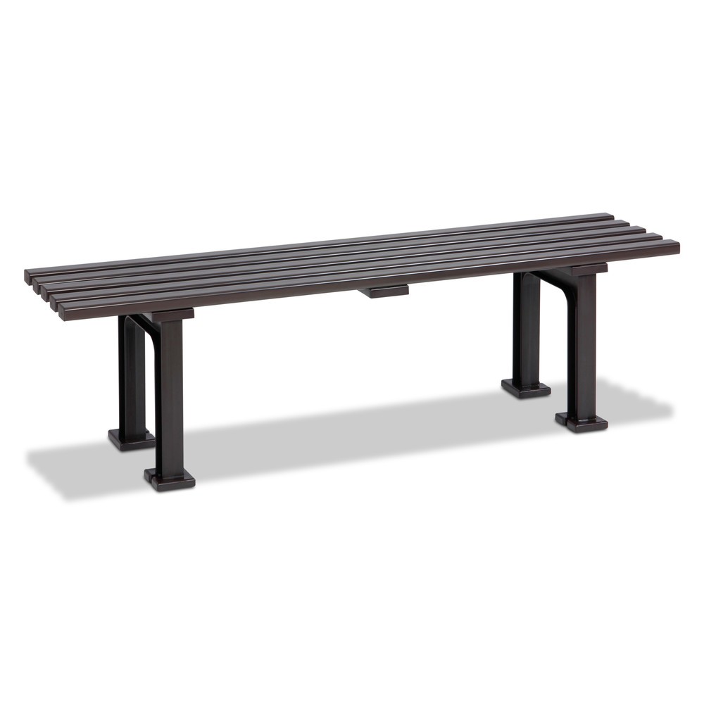 Image of Unverwüstlich und funktional: die Sitzbank Basel aus Vollkunststoff Die Sitzbank Basel aus Vollkunststoff punktet mit einem klaren Design und einer komfortablen Sitzhöhe und –tiefe. Das stabile Tragegestell aus Vollkunststoff in Kombination mit den Standf