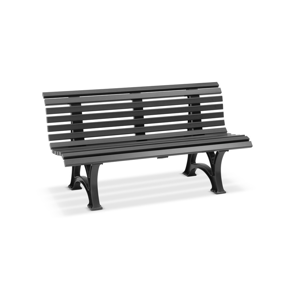 Image of Sitzbank Genf aus Vollkunststoff – bruchsicher und wartungsfrei Ob als Gartenmöbel im privaten Bereich oder Ruhebank im Betrieb: Diese hochstabilen Bänke gewährleisten eine gesunde Sitzhaltung auch über längere Zeit. Die wetterfesten Bänke stellen Sie dau