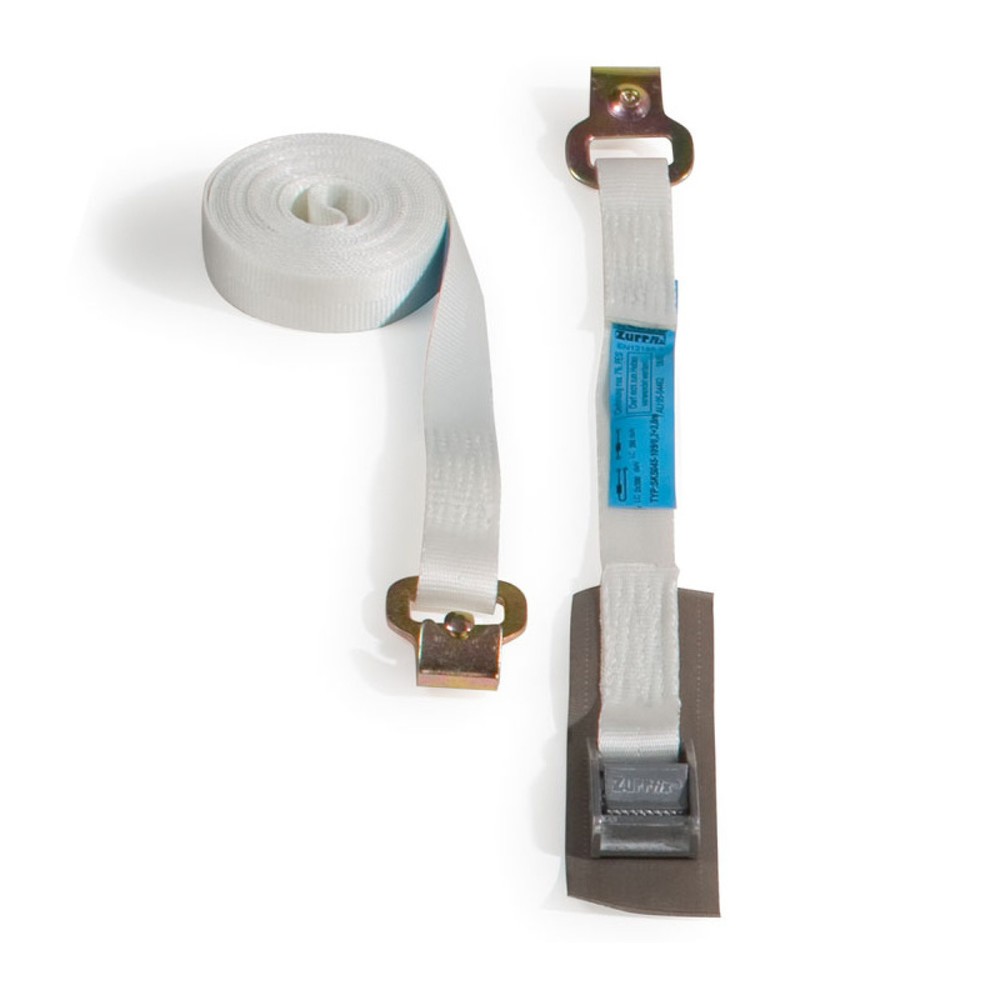 Image of  Zulässige Zugraft LC in der U-Form: 400 daNSpann- und Zurrgurt, 25mm x 4m, weiss, geprüft gefertigt nach EN 95 Spann- und Zurrgurt, 25mm x 4m, weiss, geprüft gefertigt nach EN 95