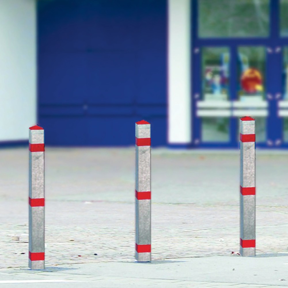 Image of Kippbarer Pfosten mit einfacher Bedienung Der Sperrpfosten, umlegbar ist aus widerstandsfähigem Material gefertigt, korrosionsbeständig und eignet sich ideal zur sicheren Absperrung z. B. von Parkplätzen, Gehwegen und Zufahrten. Eine solide Bauweise und d