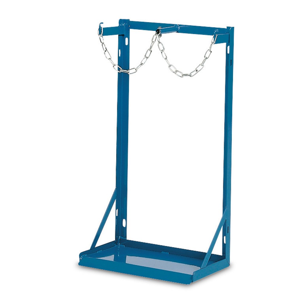 Image of  Bohrungen zum Verbinden oder zur WandmontageStahlflaschen-Ständer fetra®, 2 Flaschen, 40-50 Liter Stahlflaschen-Ständer fetra®, 2 Flaschen, 40-50 Liter